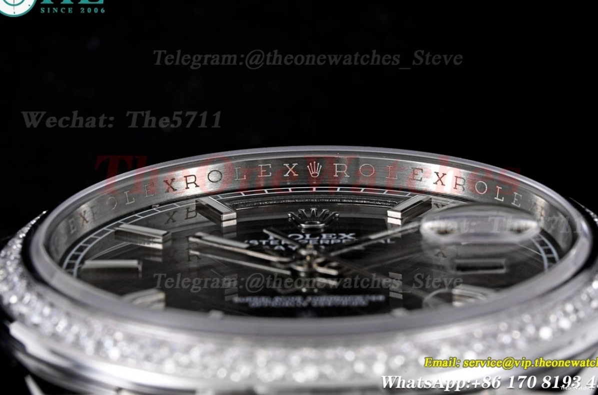 DayDate 40mm Heavy GSF SS (Tungsten 228349 SS Version) A3255 Grey Pres Stk 0309